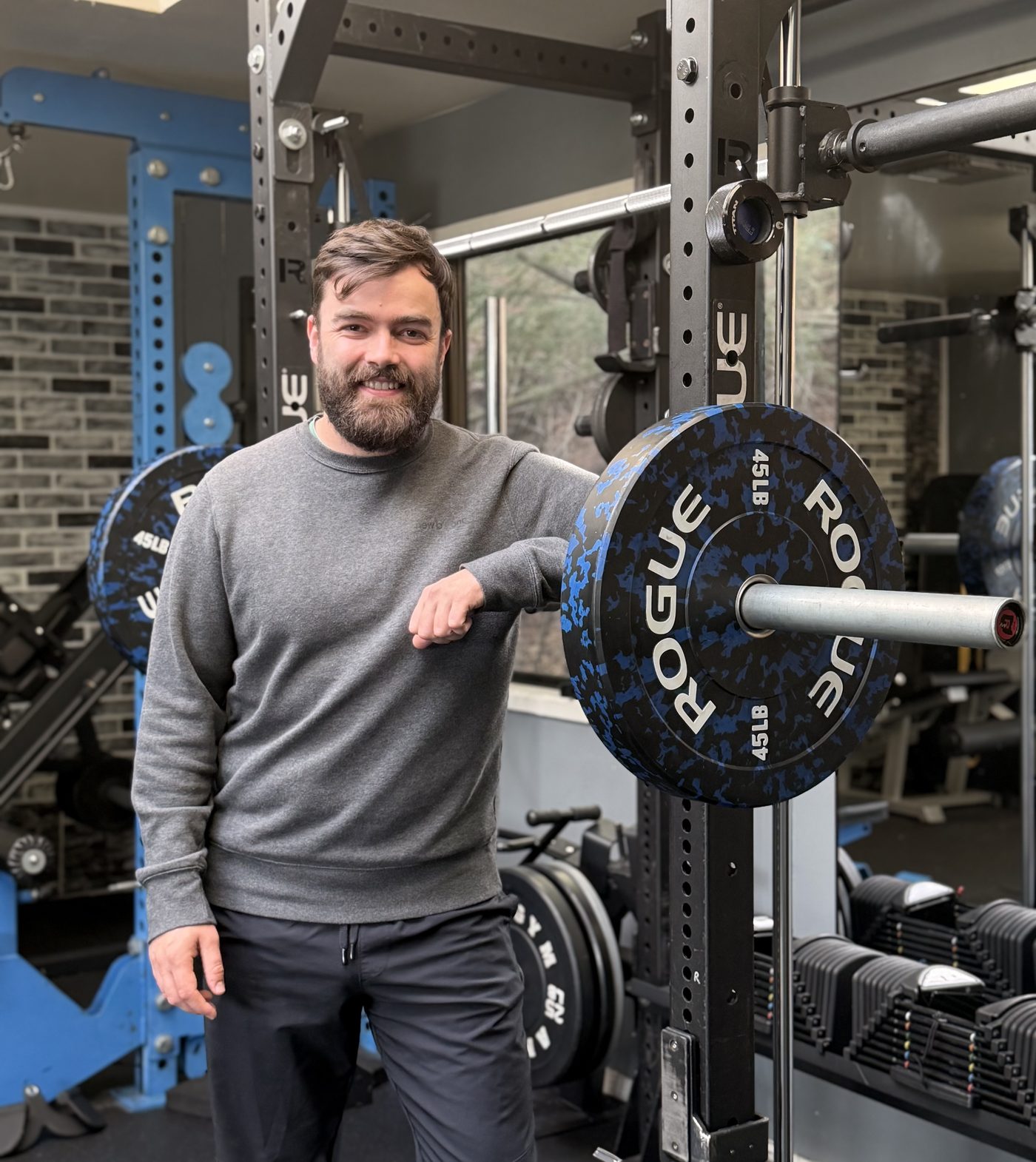 Alex, founder of NextPhase Human Performance, in the training studio